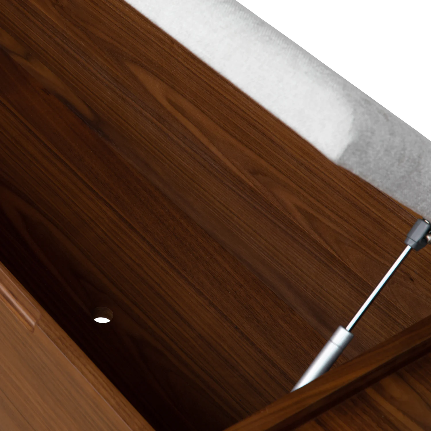 Thari 53" Bench - Walnut and Everest Gray