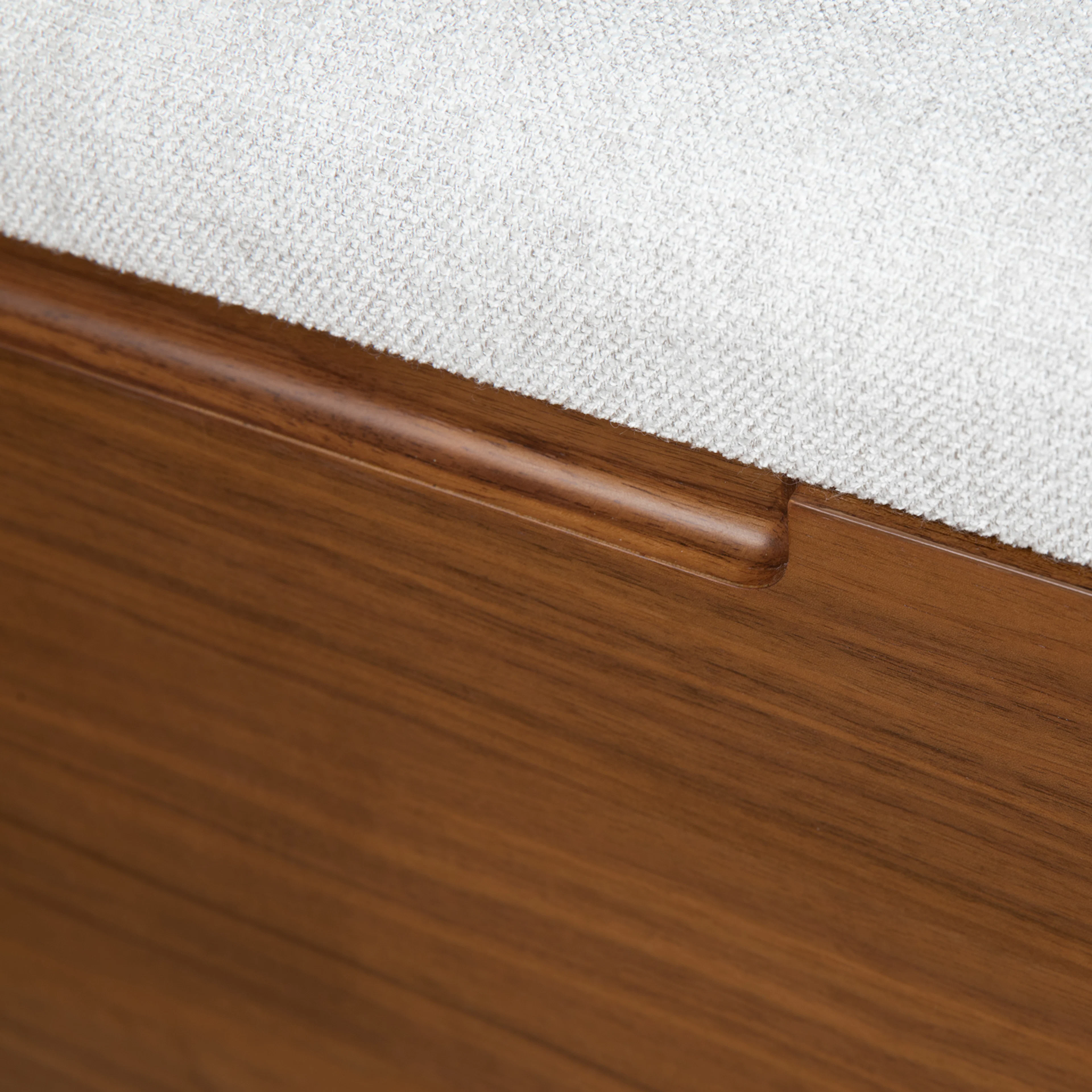 Thari 53" Bench - Walnut and Everest Gray