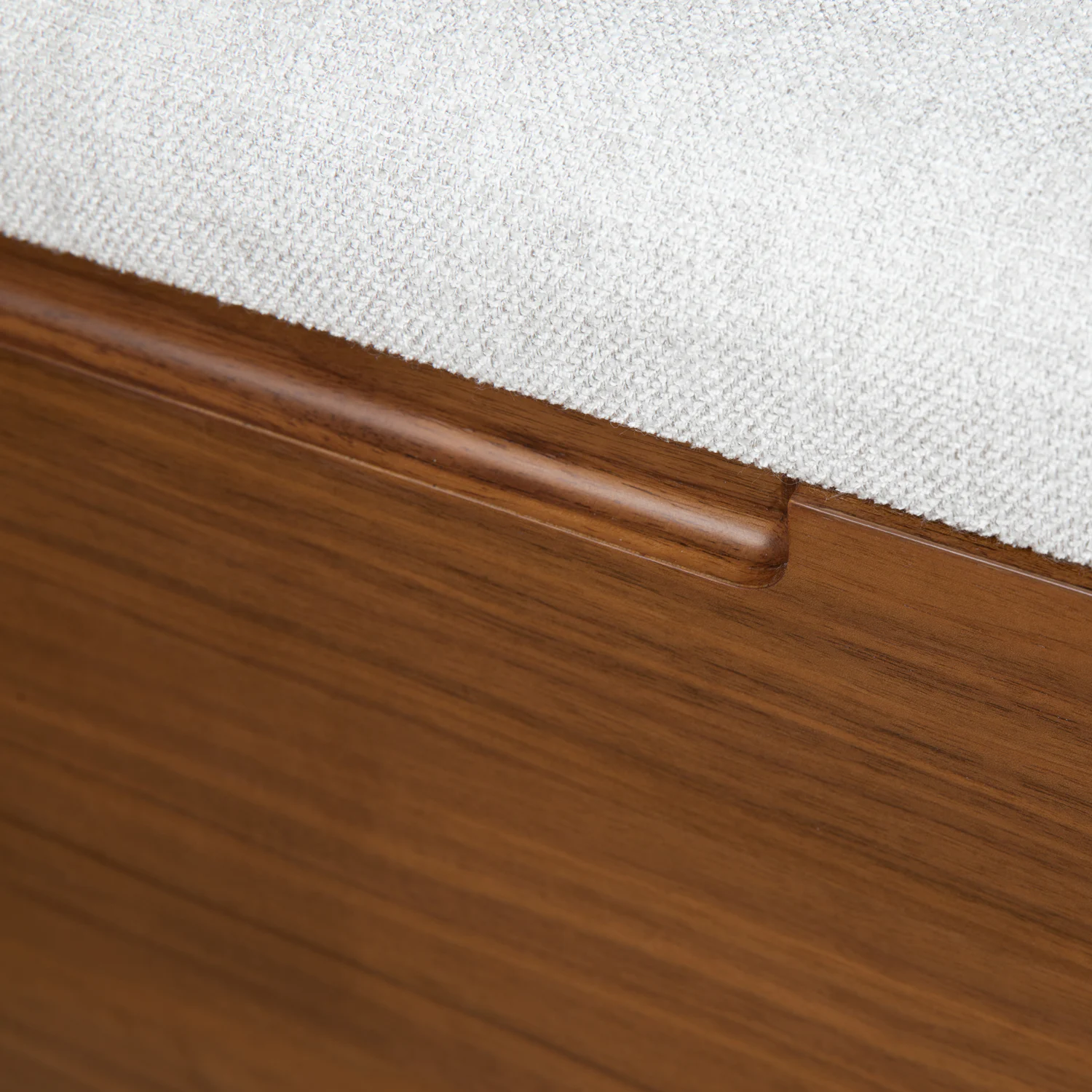 Thari 53" Bench - Walnut and Everest Gray