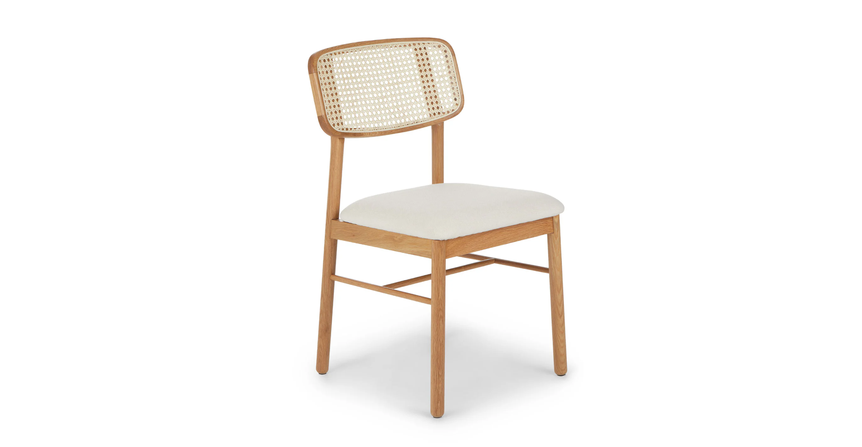 Shop Netro dining chair, vintage white and oak from Article on Openhaus