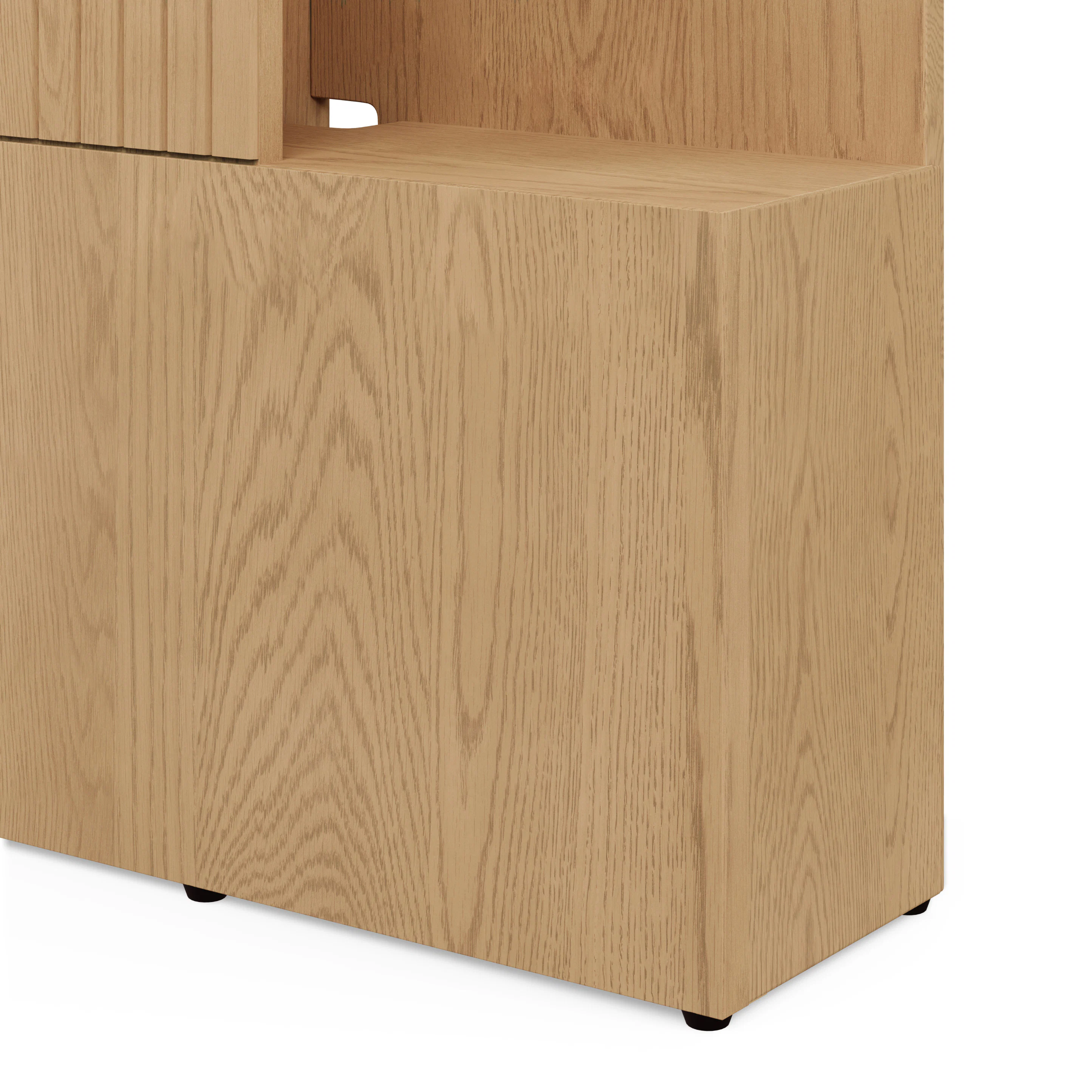 Kouva Queen Storage Headboard - Natural Oak