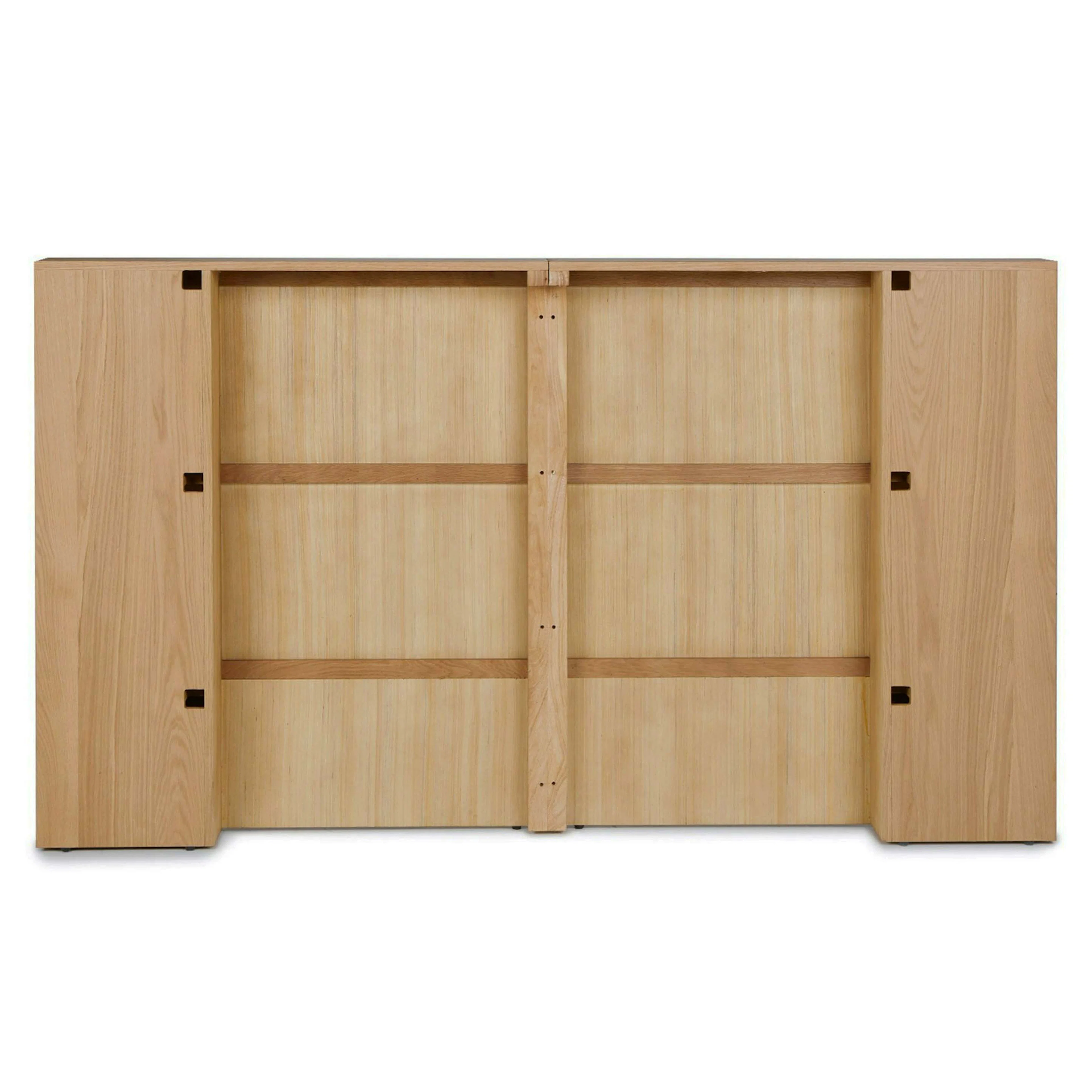 Kouva Queen Storage Headboard - Natural Oak