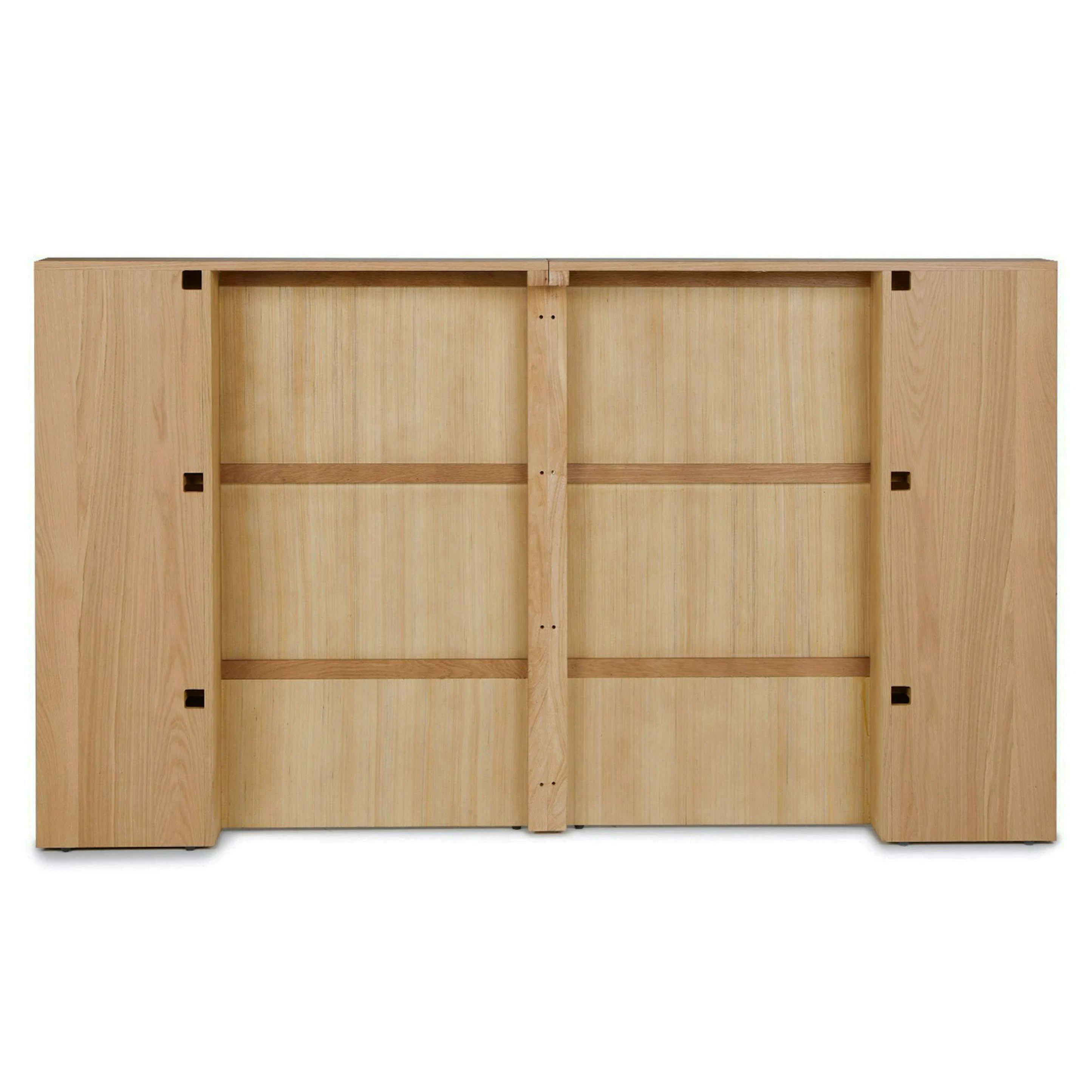 Kouva Queen Storage Headboard - Natural Oak