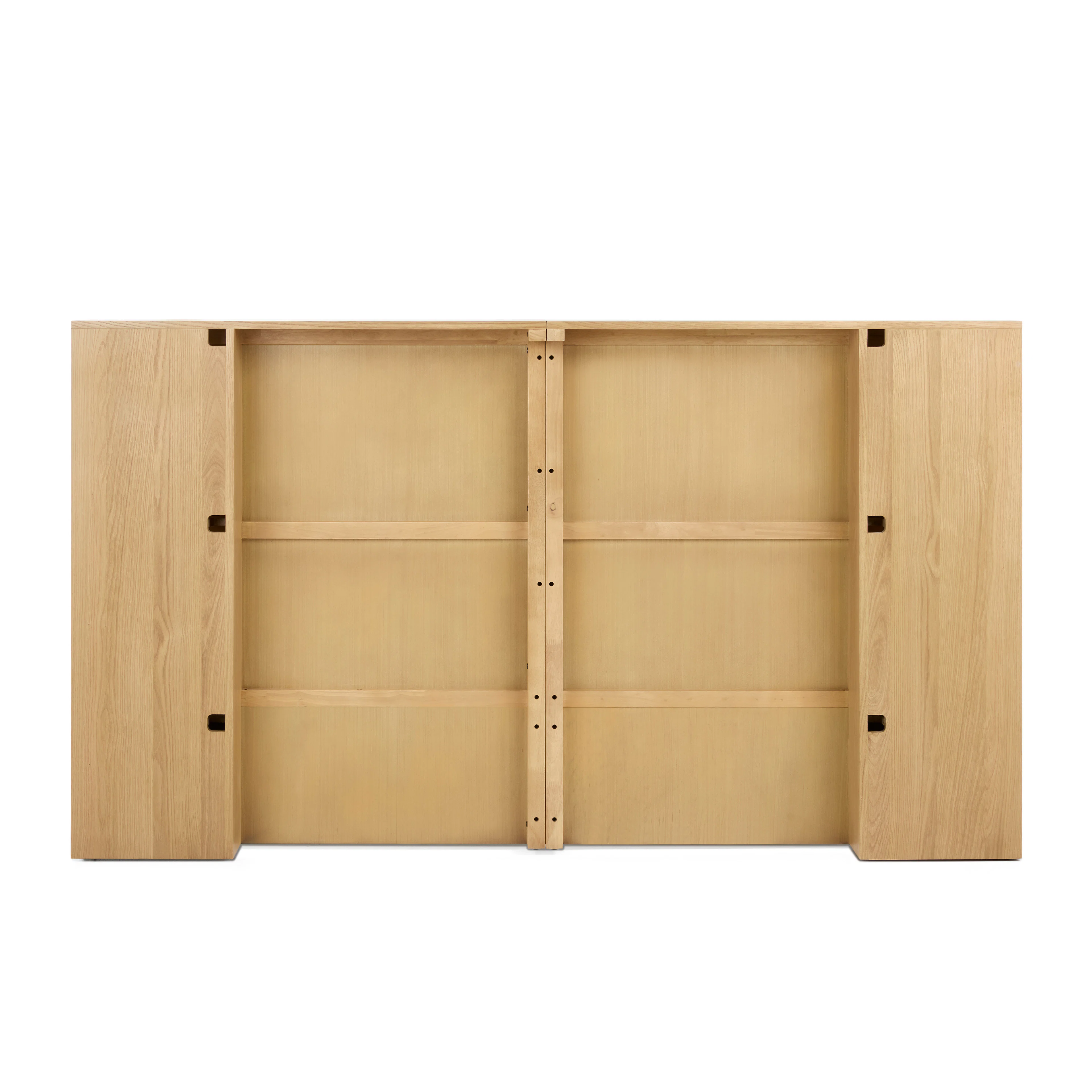 Kouva Queen Storage Headboard - Natural Oak