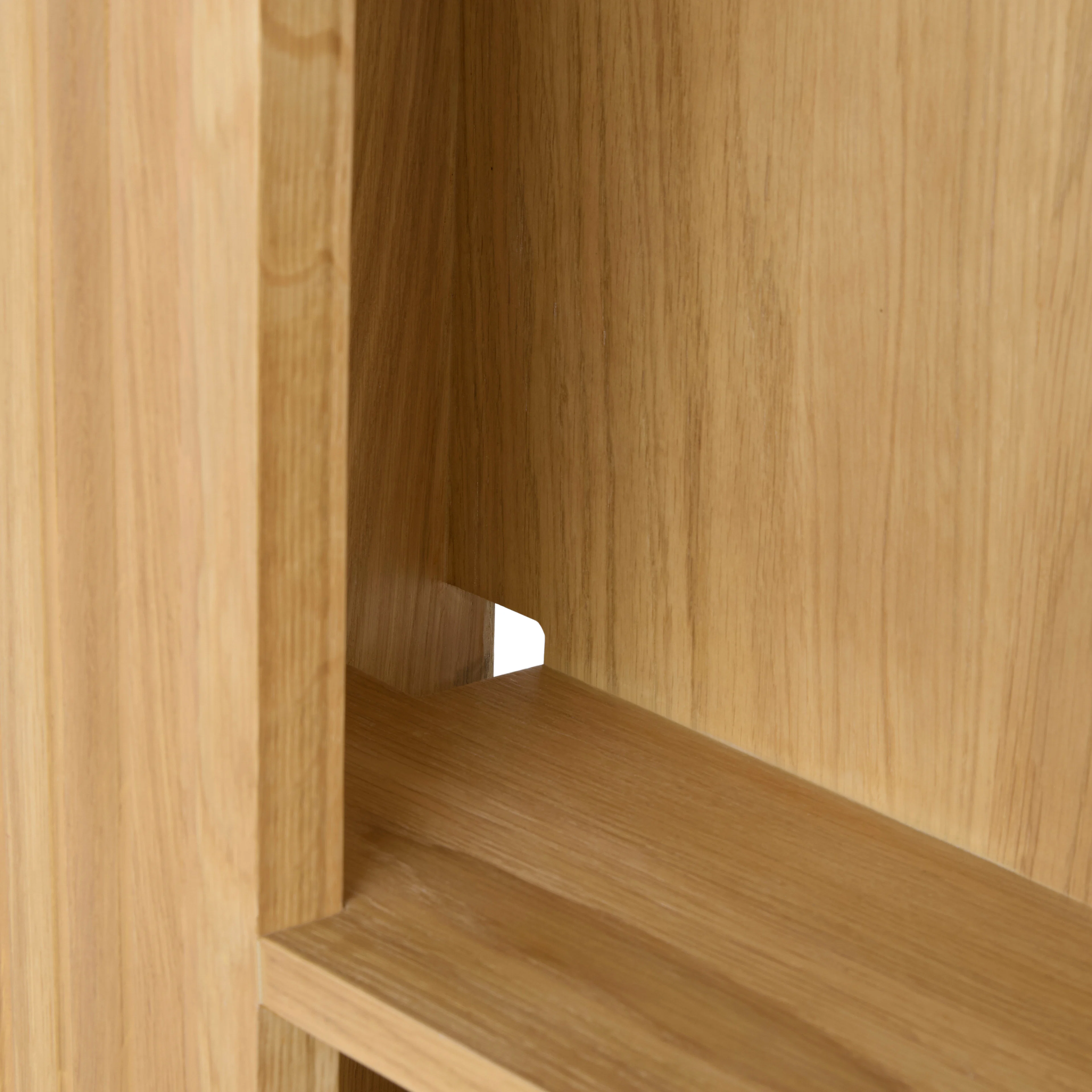 Kouva Queen Storage Headboard - Natural Oak