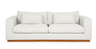 Malsa Soft White Slipcover Sofa