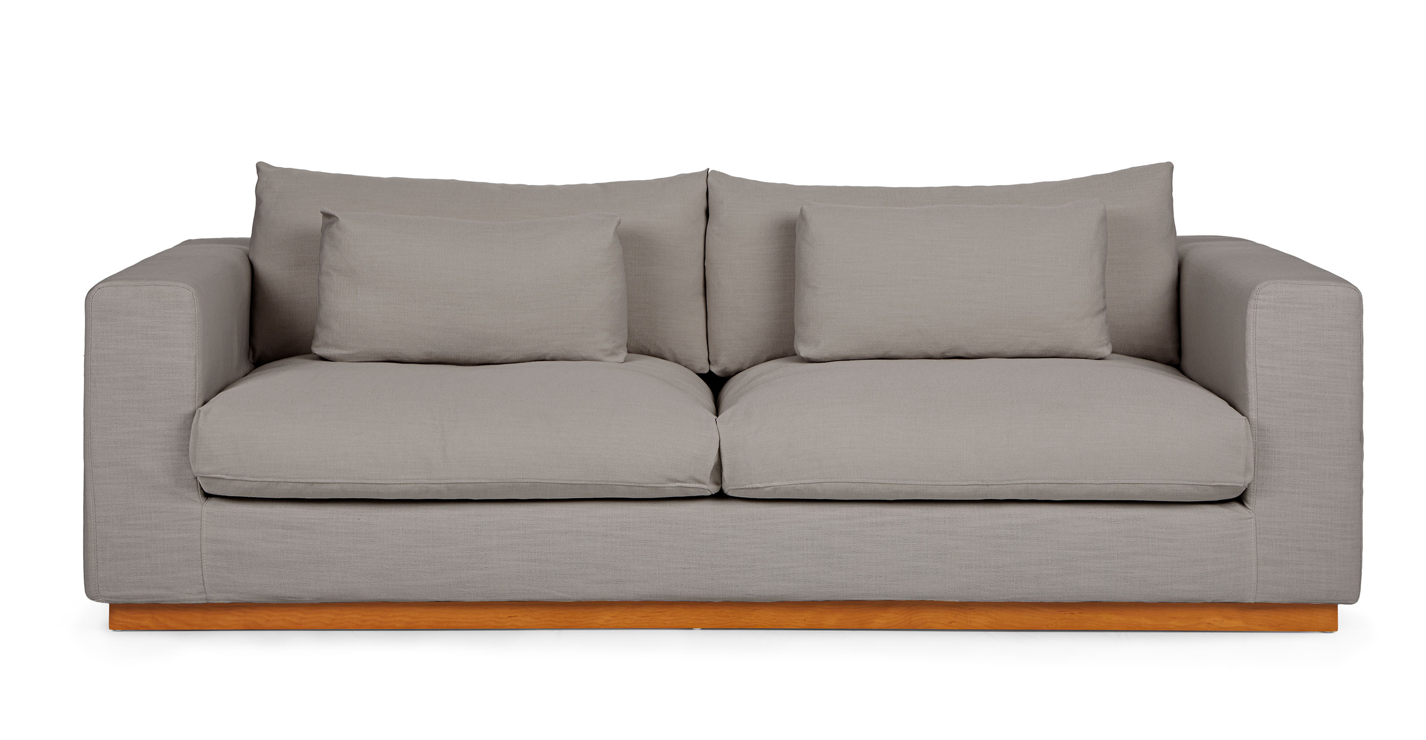 Malsa Pale Gray Slipcover Sofa
