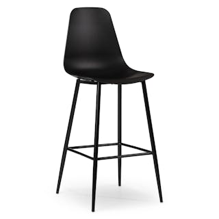 Svelti Bar Stool - Pure Black
