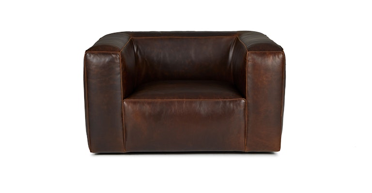 Cigar Rawhide Brown Swivel Chair - Primary View 1 of 10 (Open Fullscreen View).
