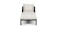 Candra Vintage White Black Chaise Lounge - Gallery View 4 of 13.