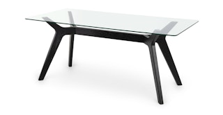 Tafulo Black Dining Table for 6
