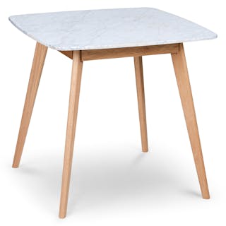 Vena Cafe Table - Oak and Marble