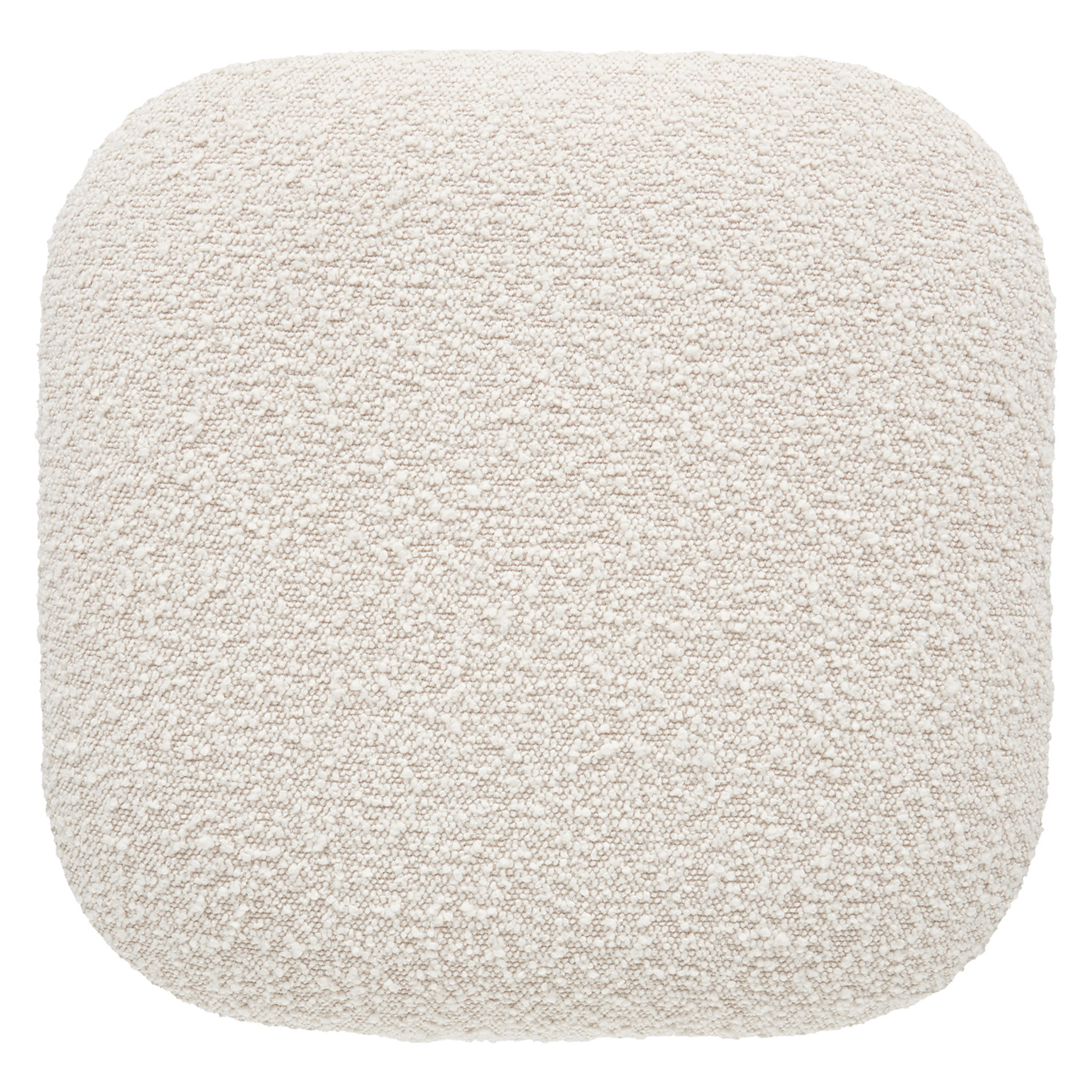 Maribo 19" Storage Ottoman - Ivory Bouclé