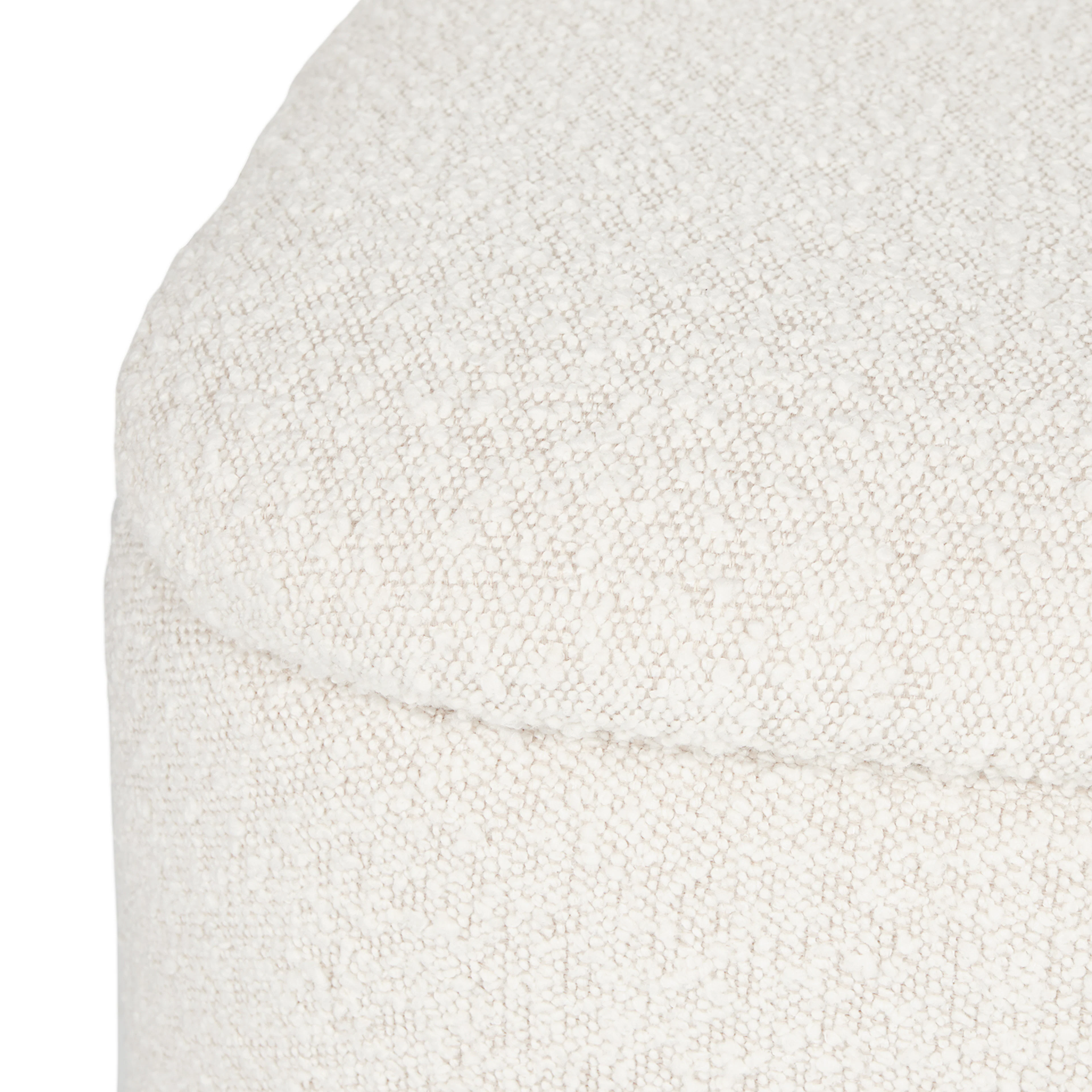 Maribo 19" Storage Ottoman - Ivory Bouclé