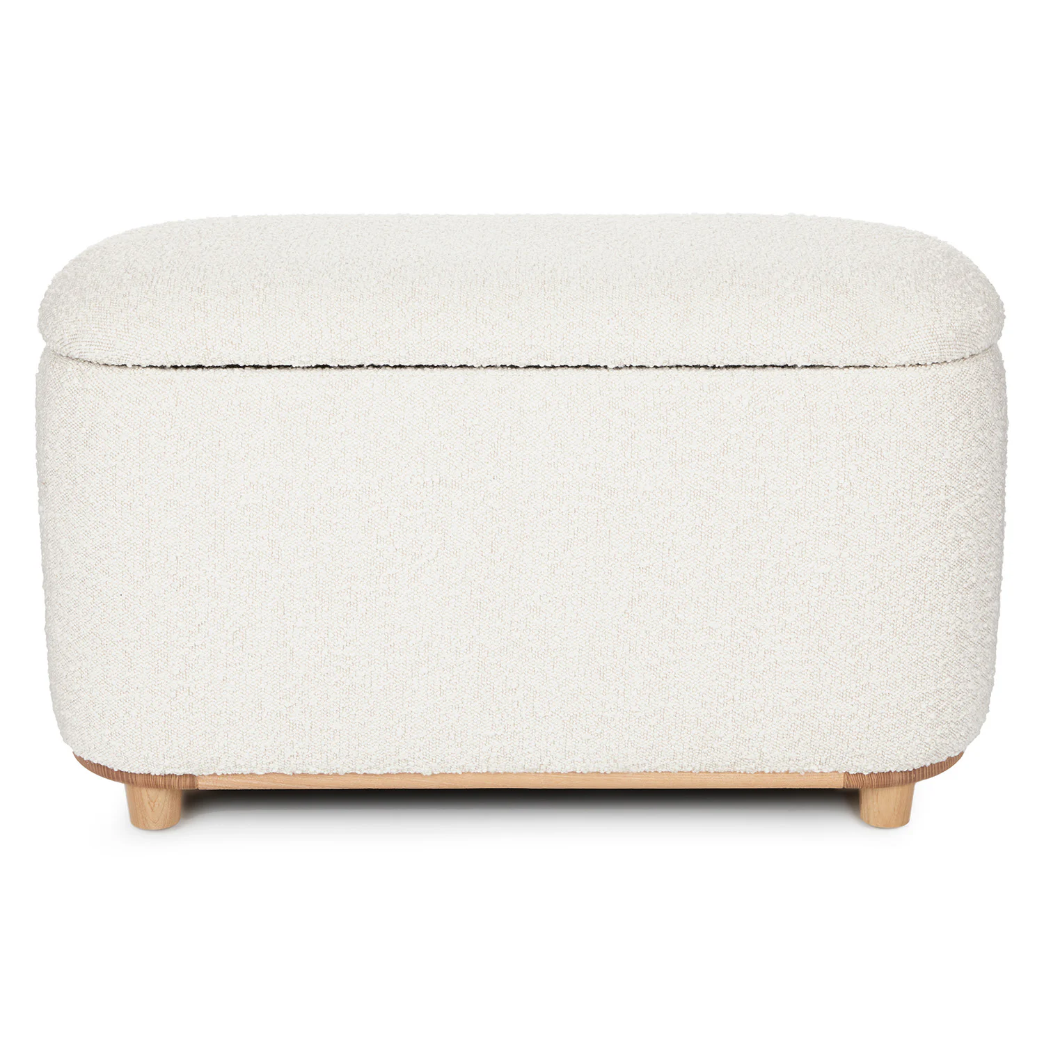 Maribo 32" Storage Ottoman - Ivory Bouclé