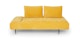Divan Marigold Yellow Left Daybed - Gallery View 4 of 11.
