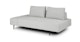 Divan Mist Gray Left Chaise Lounge - Gallery View 4 of 12.