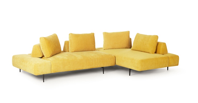 Divan Marigold Yellow Right Sectional - Primary View 1 of 10 (Open Fullscreen View).