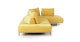 Divan Marigold Yellow Right Sectional - Gallery View 4 of 10.
