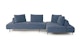 Divan Calypso Blue Right Sectional - Gallery View 2 of 10.