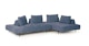 Divan Calypso Blue Right Sectional - Gallery View 1 of 10.