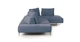 Divan Calypso Blue Right Sectional - Gallery View 4 of 10.