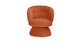 Makeva Anise Brown Swivel Chair - Gallery View 1 of 14.