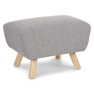Gabriola 23" Ottoman - Dover Gray Bouclé