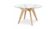 Tafulo Oak Round Dining Table - Gallery View 4 of 12.