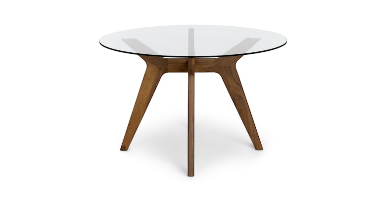 Tafulo Walnut Round Dining Table - Primary View 1 of 11 (Open Fullscreen View).