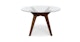 Tafulo Walnut Round Dining Table - Gallery View 3 of 12.