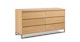 Magnel Oak 6 Drawer Double Dresser - Gallery View 3 of 13.
