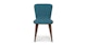 Sede Peacock Blue Walnut Dining Chair - Gallery View 2 of 11.
