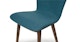 Sede Peacock Blue Walnut Dining Chair - Gallery View 7 of 11.