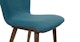 Sede Peacock Blue Walnut Dining Chair - Gallery View 6 of 11.