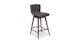 Sede Miller Gray Walnut Swivel Counter Stool - Gallery View 1 of 11.