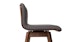 Sede Miller Gray Walnut Swivel Counter Stool - Gallery View 5 of 11.