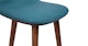 Sede Peacock Blue Walnut Counter Stool - Gallery View 8 of 11.