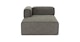 Quadra Mineral Taupe Left Chaise Module - Gallery View 1 of 6.