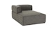 Quadra Mineral Taupe Left Chaise Module - Gallery View 2 of 6.