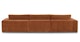 Beta Rowan Orange Left Chaise Sectional - Gallery View 5 of 15.