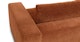 Beta Rowan Orange Left Chaise Sectional - Gallery View 8 of 15.