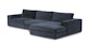Beta Atlas Blue Right Chaise Sectional - Gallery View 3 of 13.