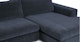 Beta Atlas Blue Right Chaise Sectional - Gallery View 9 of 12.
