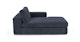 Beta Atlas Blue Right Chaise - Gallery View 4 of 9.