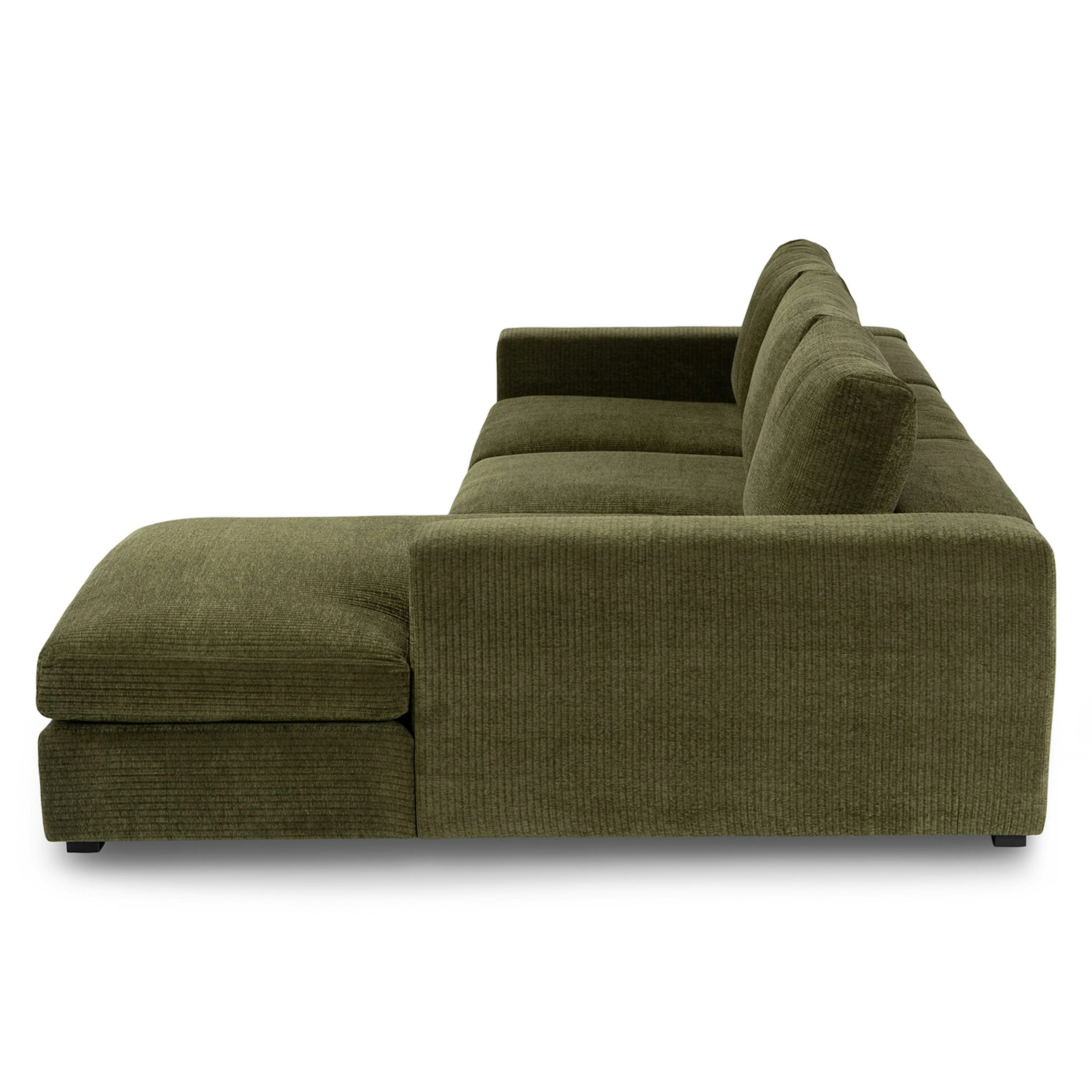 Beta 137.5" Right Modular Chaise Sectional - Cypress Green