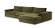 Beta Cypress Green Right Chaise Sectional - Gallery View 3 of 13.