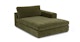 Beta Cypress Green Right Chaise - Gallery View 4 of 9.