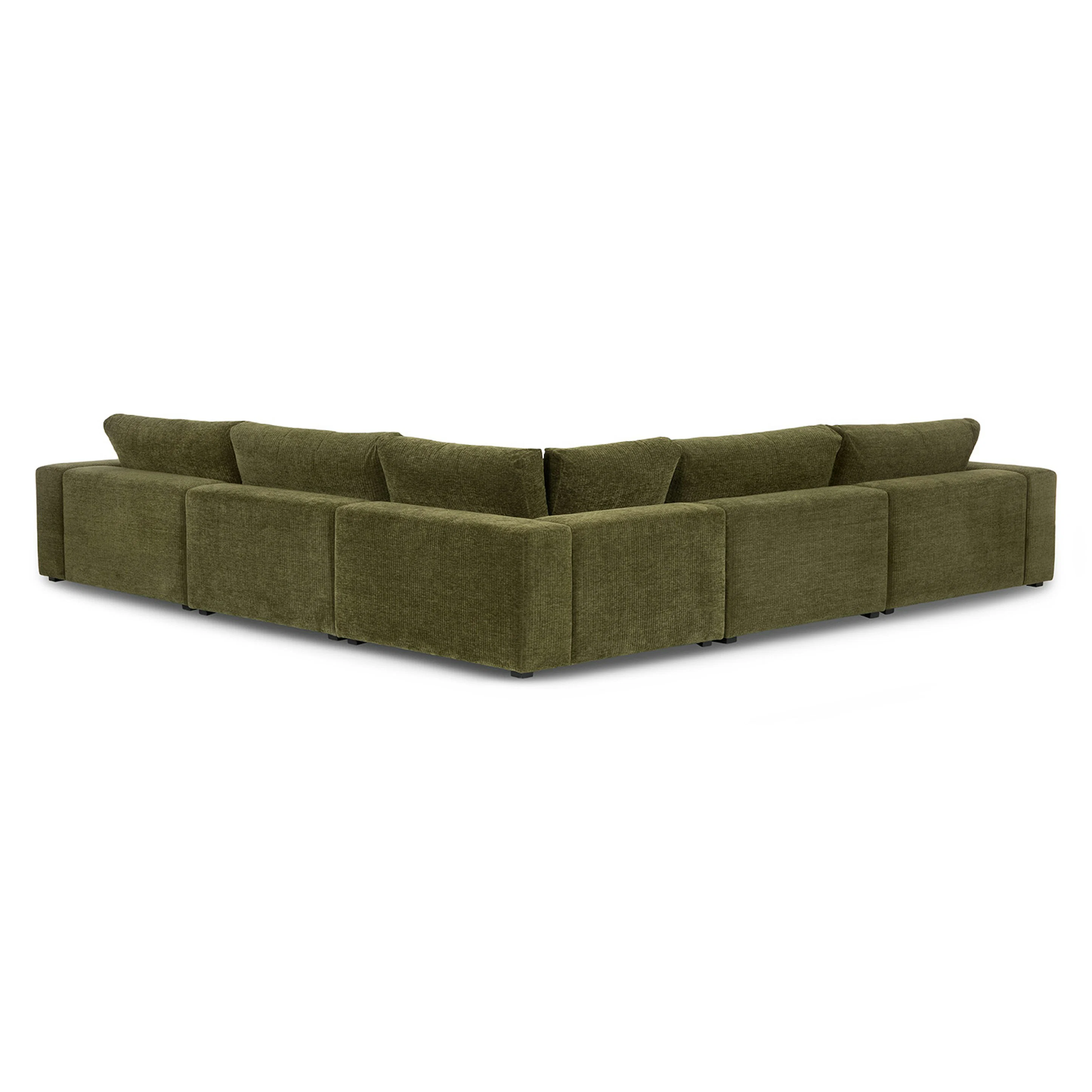 Beta 133.5" Modular Corner Sectional - Cypress Green
