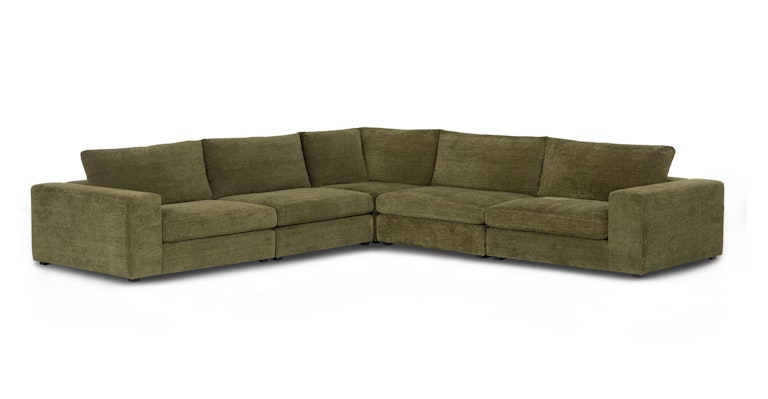 Beta Cypress Green Corner Sectional - Primary View 1 of 9 (Open Fullscreen View).